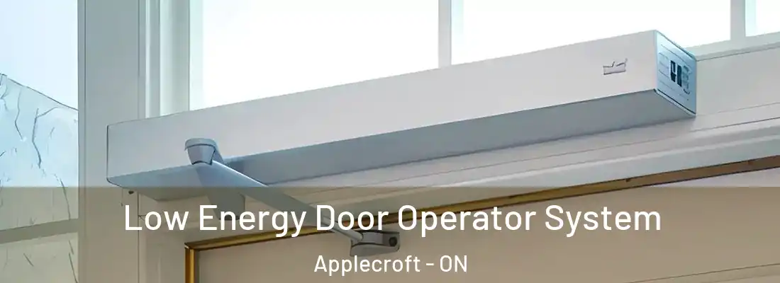  Low Energy Door Operator System Applecroft - ON