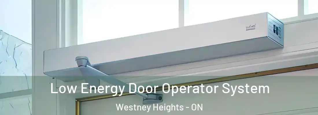  Low Energy Door Operator System Westney Heights - ON